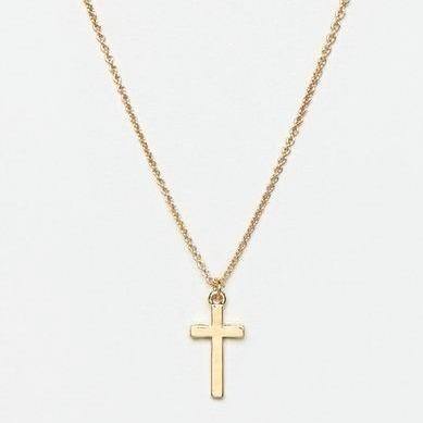 London Cross Pendant Necklace in Silver