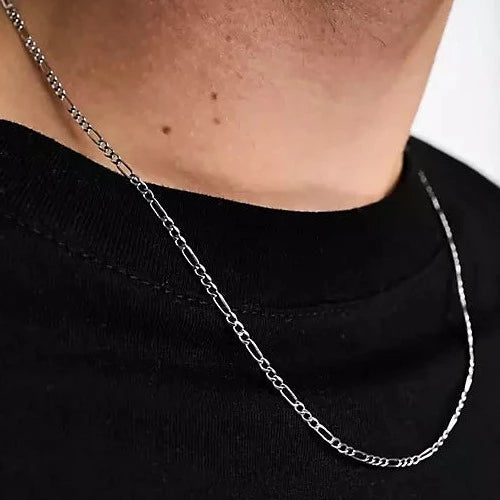 Figaro Chain Necklace In Silver