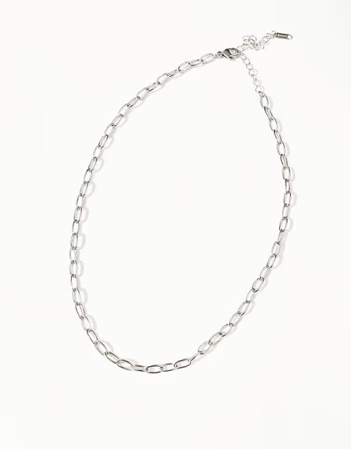 Lost Souls Chain Link Necklace in Stainless Steel