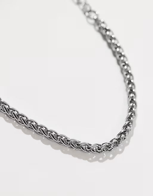 Lost Souls Wheat Chain Bracelet in Stainless Steel