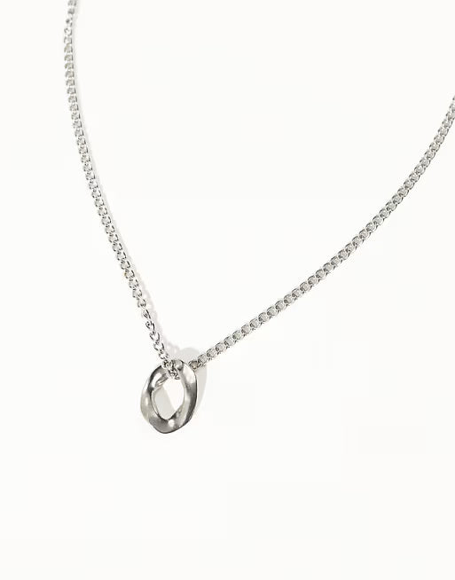 Lost Souls Cable Link Pendant Necklace in Stainless Steel