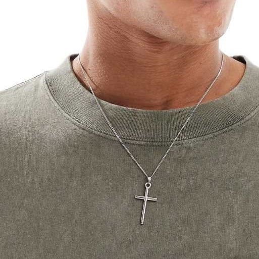 Lost Souls  Cross Necklace in Stainless Steel