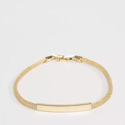 ID Chain Bracelet In Gold