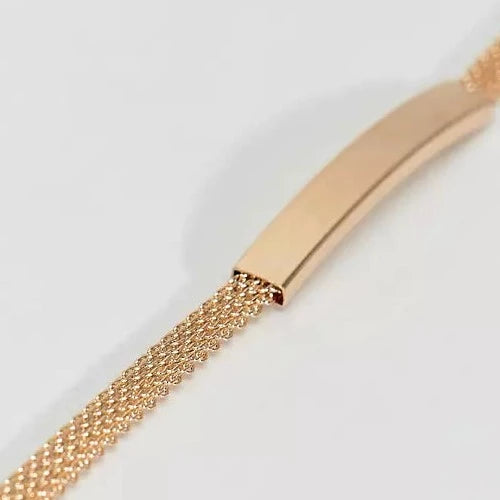 ID Chain Bracelet In Gold