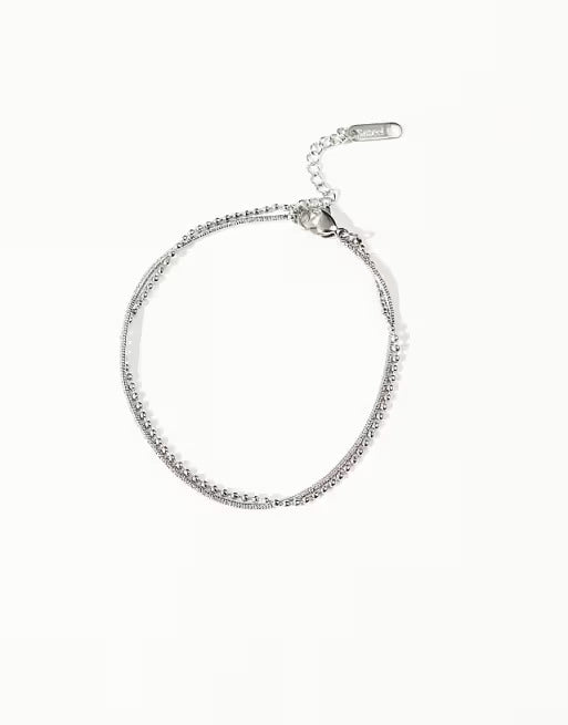 Lost Souls Multi Thin Chains Bracelet in Stainless Steel