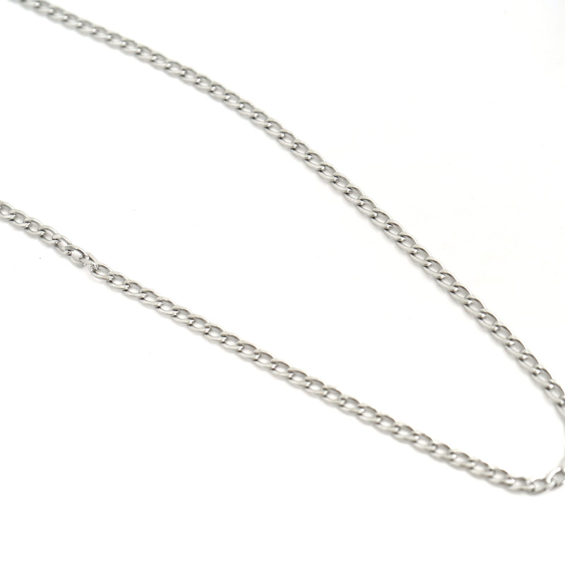 Chain Necklace In Silver Stainless Steel