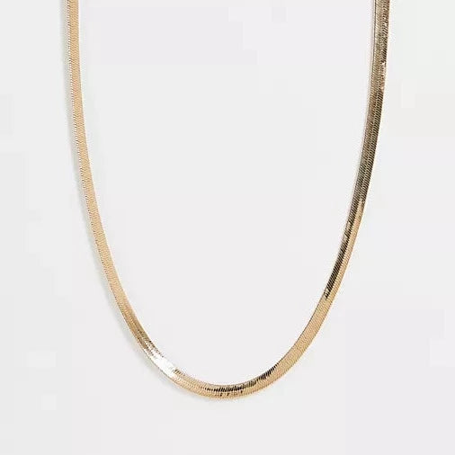 Gold Flat Snake Chain