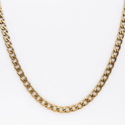 Curb Chain Necklace in Gold stainless steel - 6mm