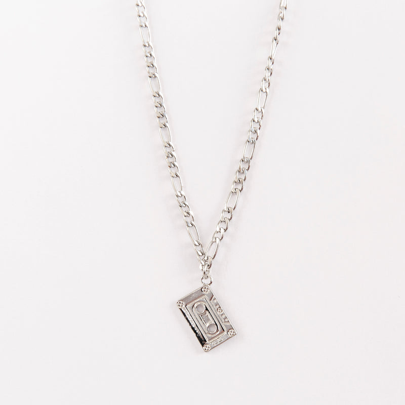 Cassette Pendant Necklace in Silver