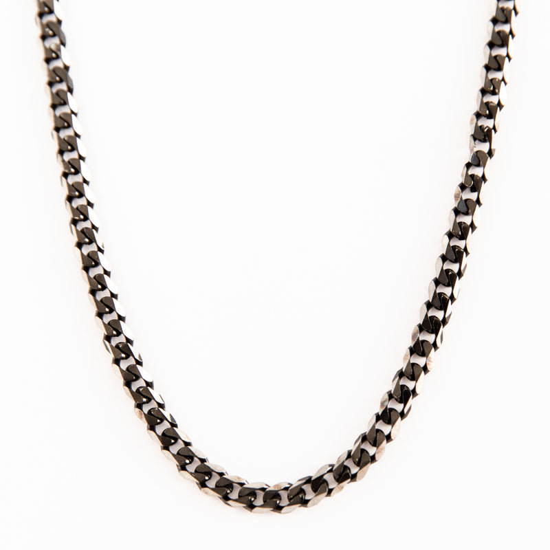 Curb Chain Necklace in Gunmetal Stainless Steel - Limited Edition