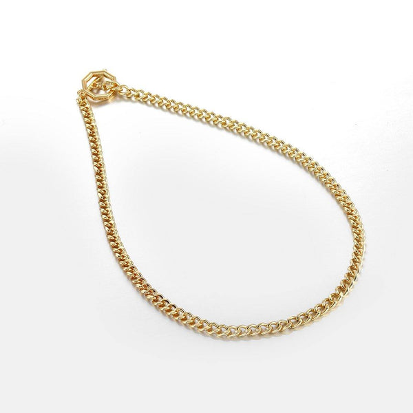 T-Bar Chain Necklace in Gold