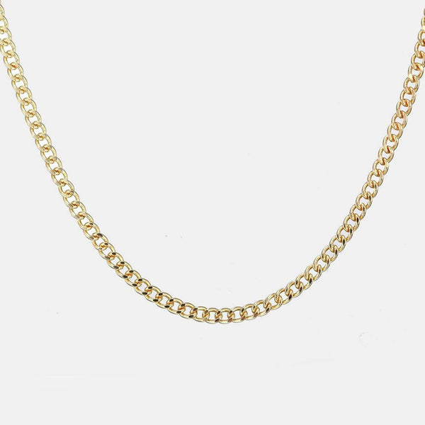 T-Bar Chain Necklace in Gold